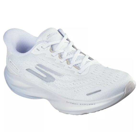 Skechers Slip-ins: Aero Spark White Sneaker Size 9W - New - Picture 2 of 5